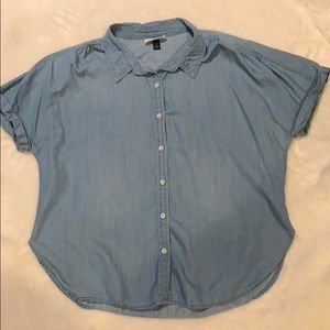 Collared Denim Shirt
